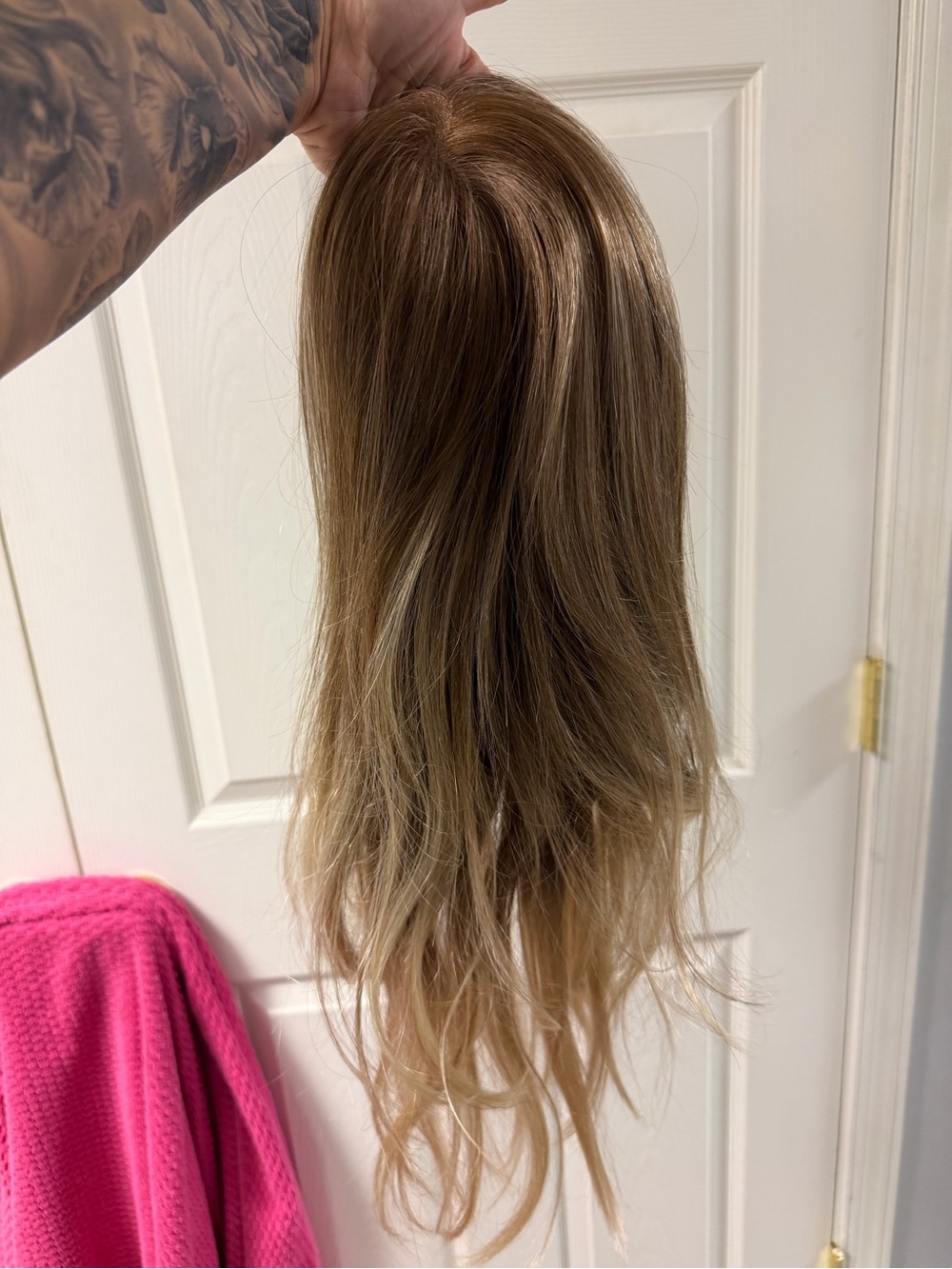 Zara Lite Jon Renau Layered Synthetic Wig Brown Blonde Hand Tied Monofilament - Picture 7 of 17
